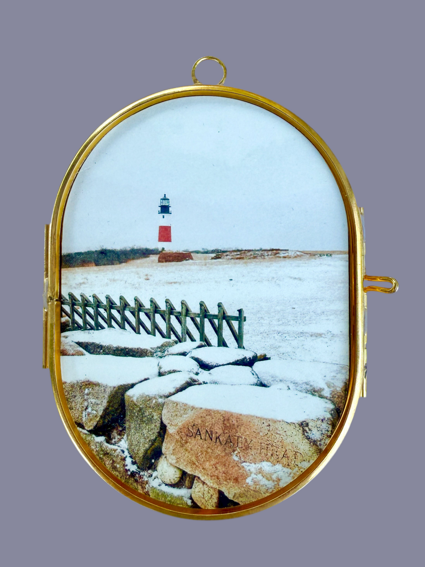 Snowfall at Sankaty Ornament