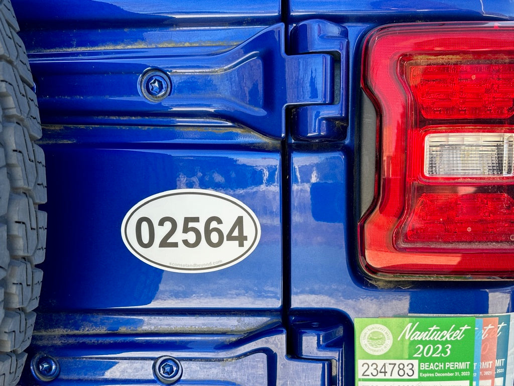 02564 Oval Bumper Sticker and Magnet