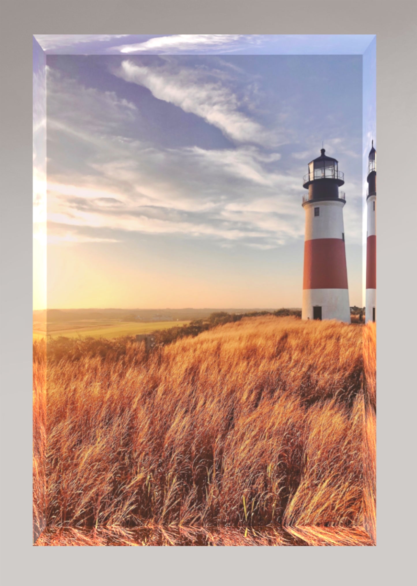 Golden Hour (3-D Acrylic Block)