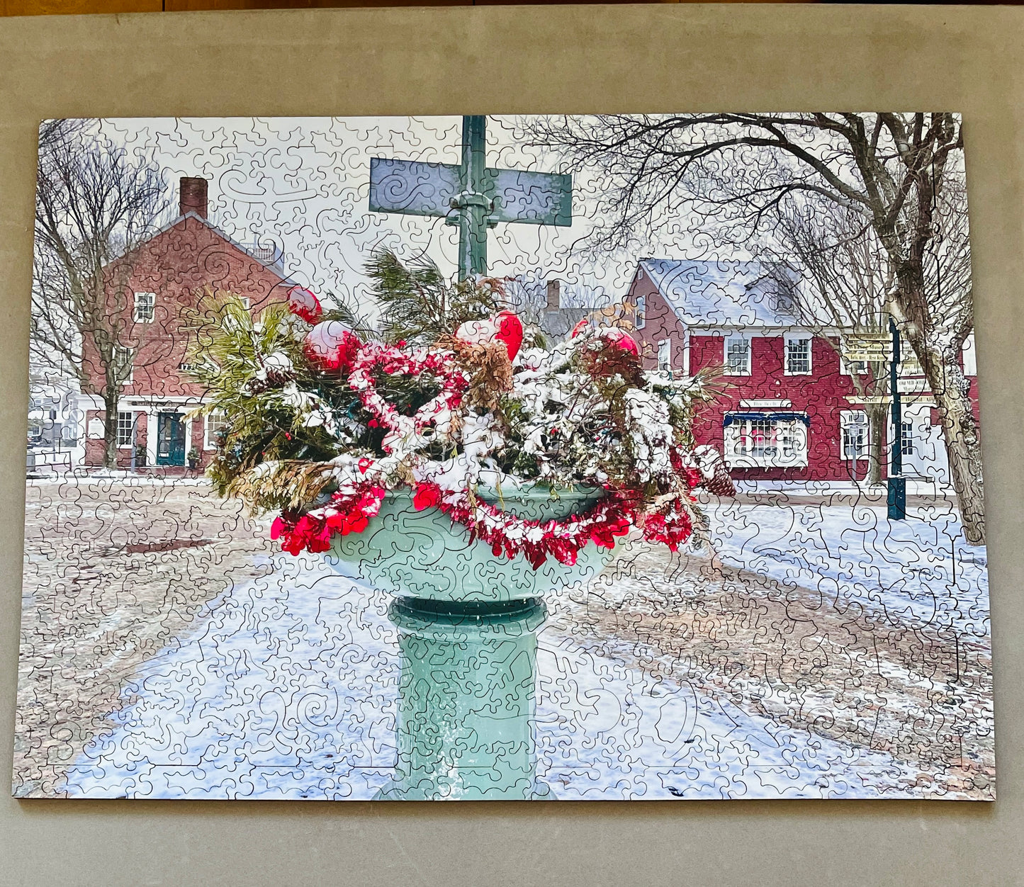 Snowy Main Street Puzzle