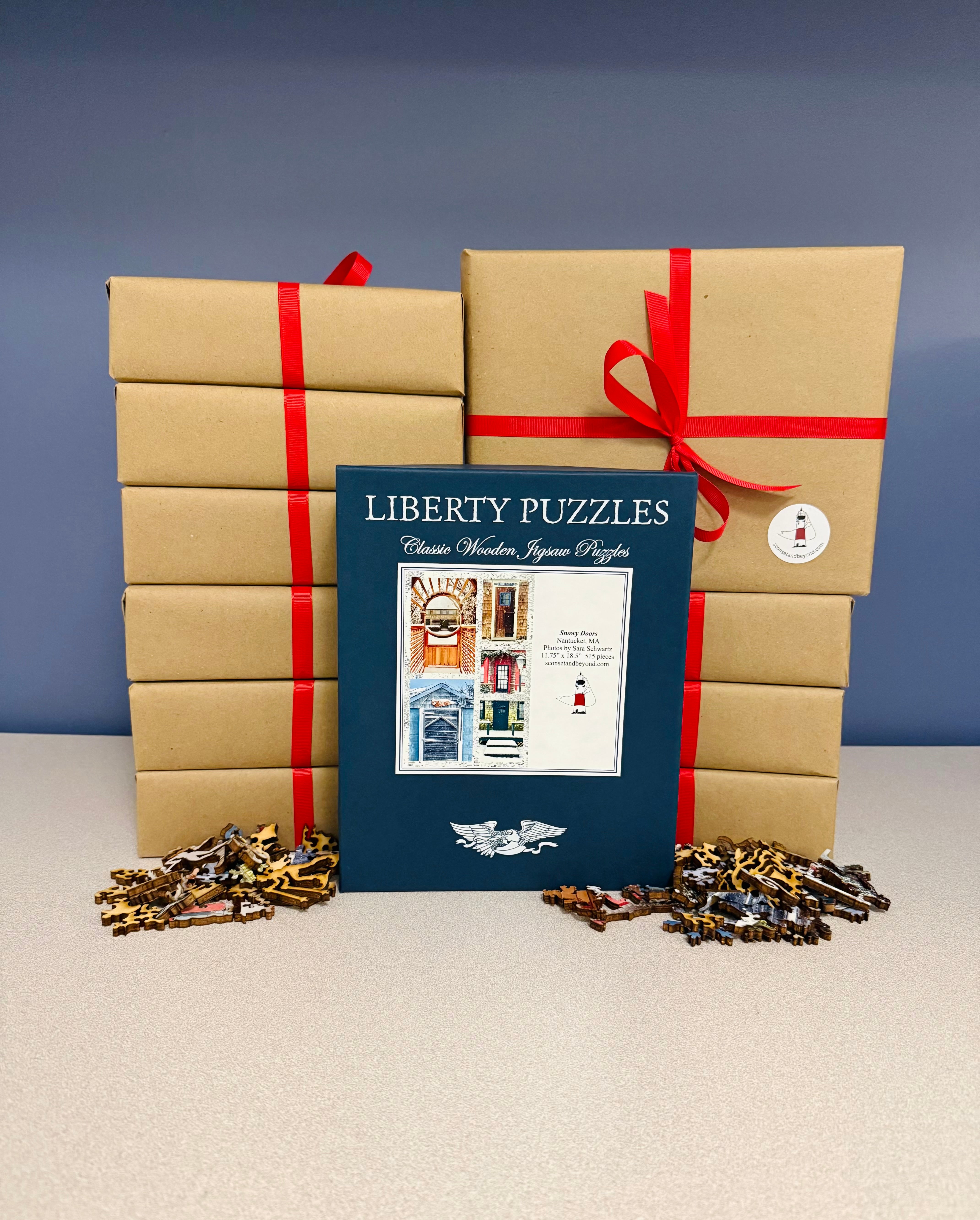 Snowy Doors (Puzzle) – Sconset and Beyond