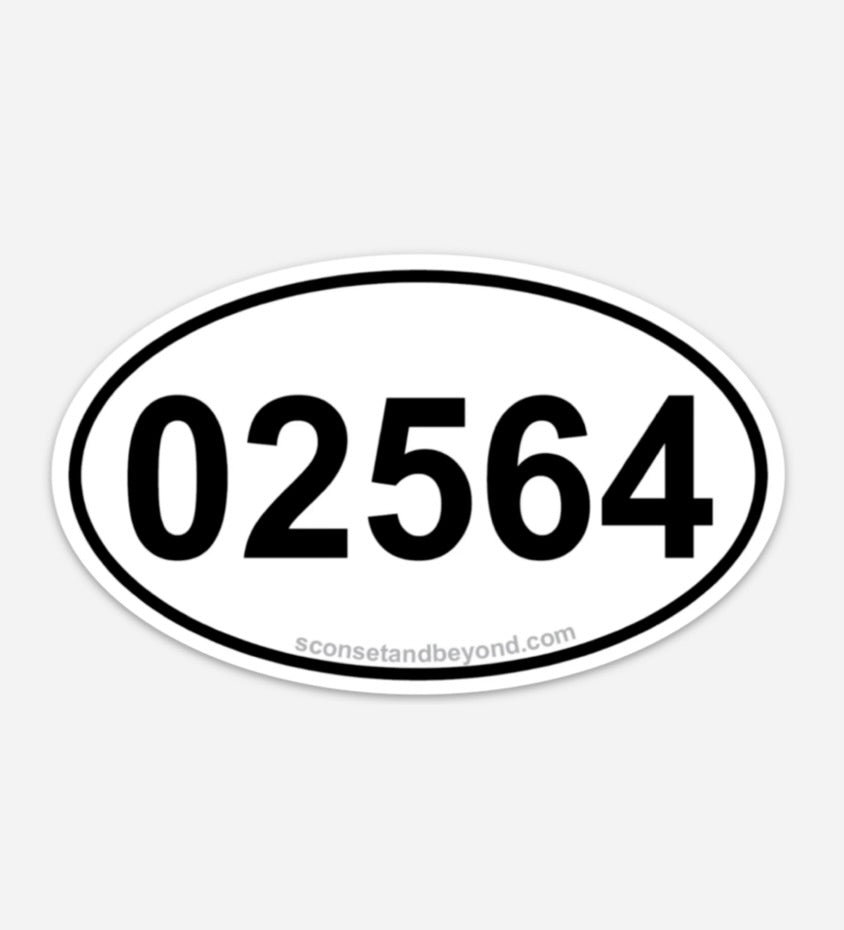 02564 Oval Bumper Sticker and Magnet